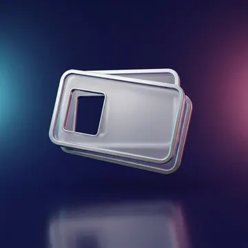 Glass ID card icon