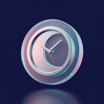 Glass clock icon